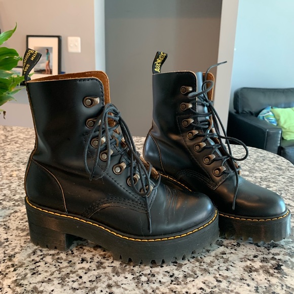 Dr. Martens Leona Platform Ankle Boot - Picture 6 of 8